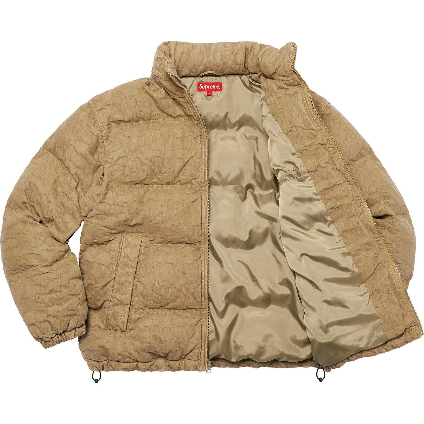 Fat Tip Jacquard Denim Puffer Jacket view 6